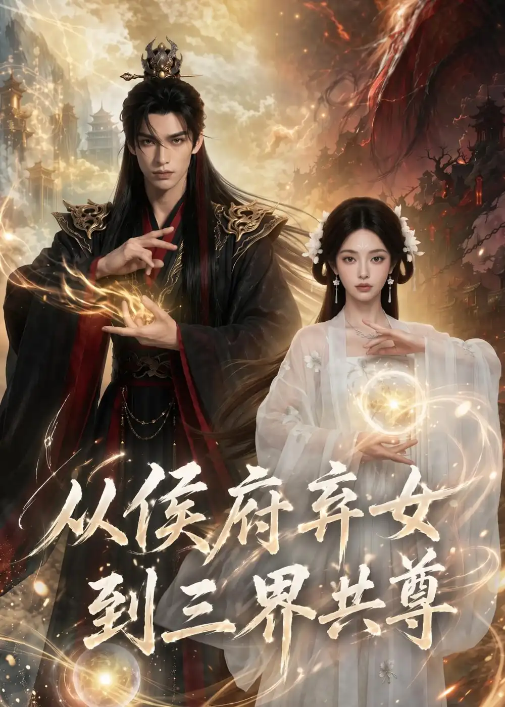 《从侯府弃女到三界共尊（74集）（夸克网盘）》短剧封面