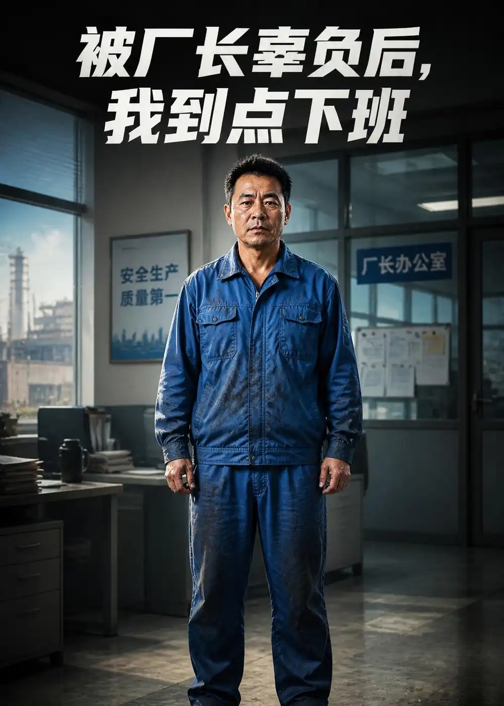 《被厂长辜负后,我到点下班(28集)AI短剧 (2026)》短剧封面