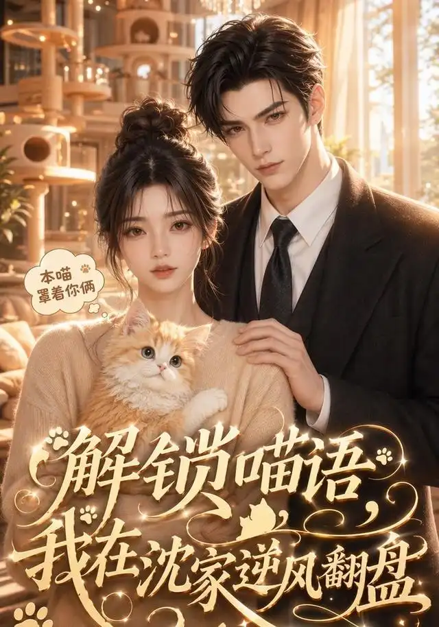 《解锁喵语，我在沈家逆风翻盘（70集）（夸克网盘）》短剧封面