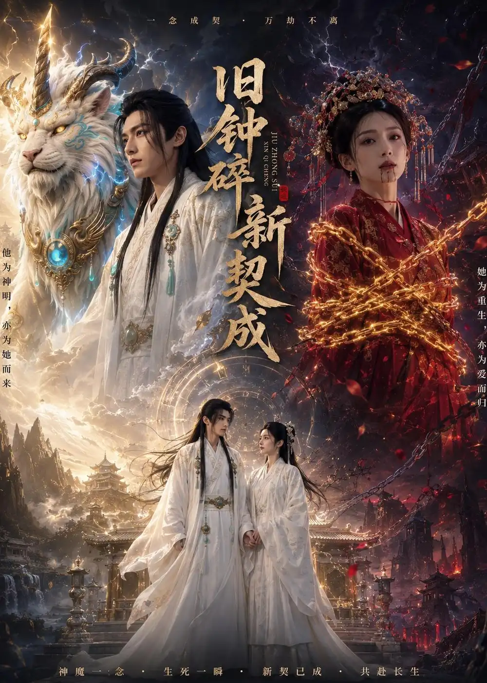 《旧钟碎,新契成(76集)AI短剧 (2026)》短剧封面