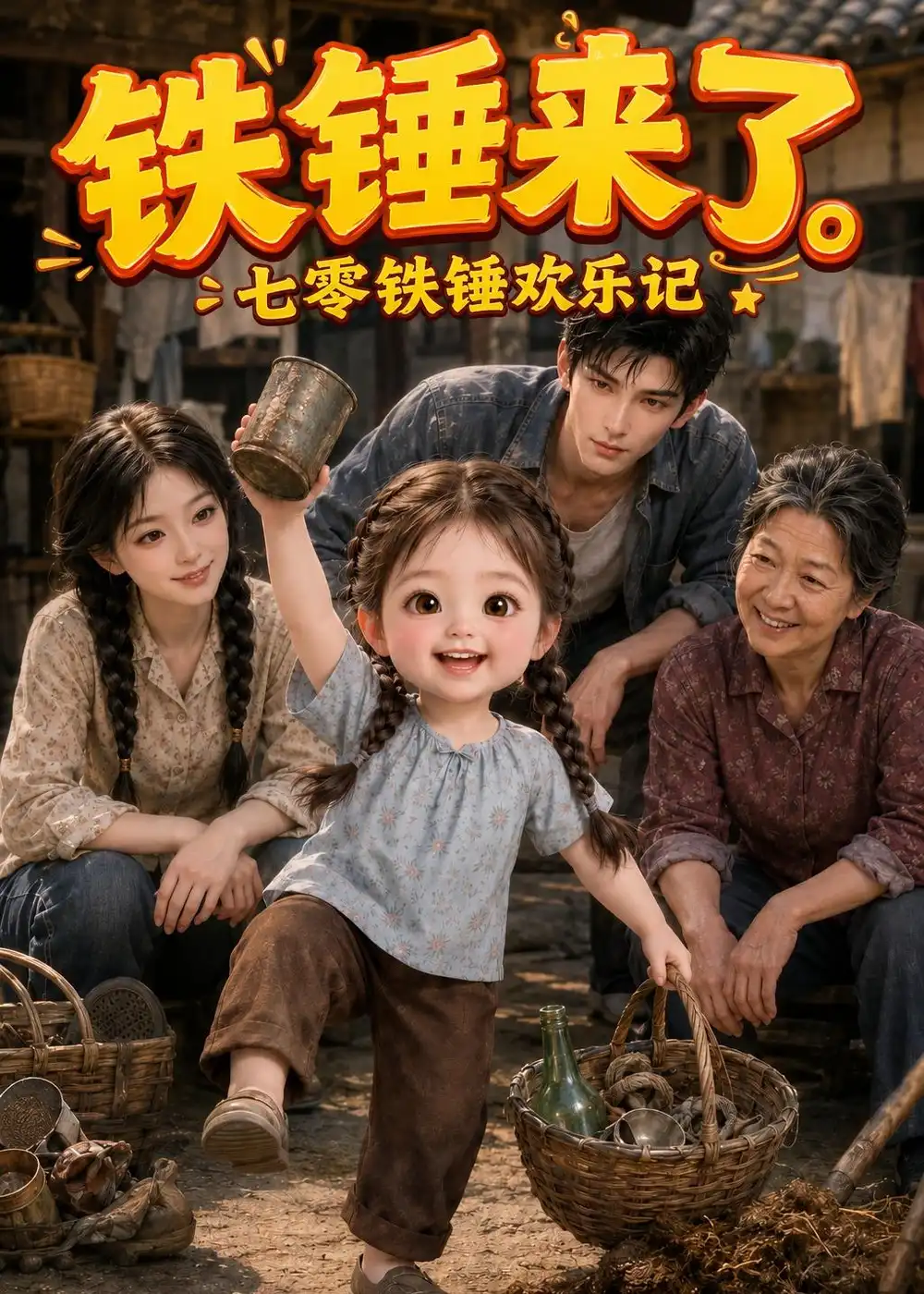 《铁锤来了：七零铁锤欢乐记（92集）（夸克网盘）》短剧封面