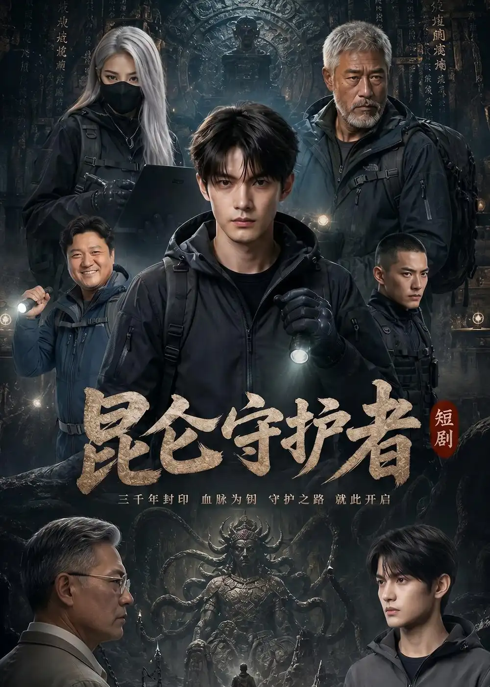 《昆仑守护者（21集）Ai短剧（夸克网盘）》短剧封面