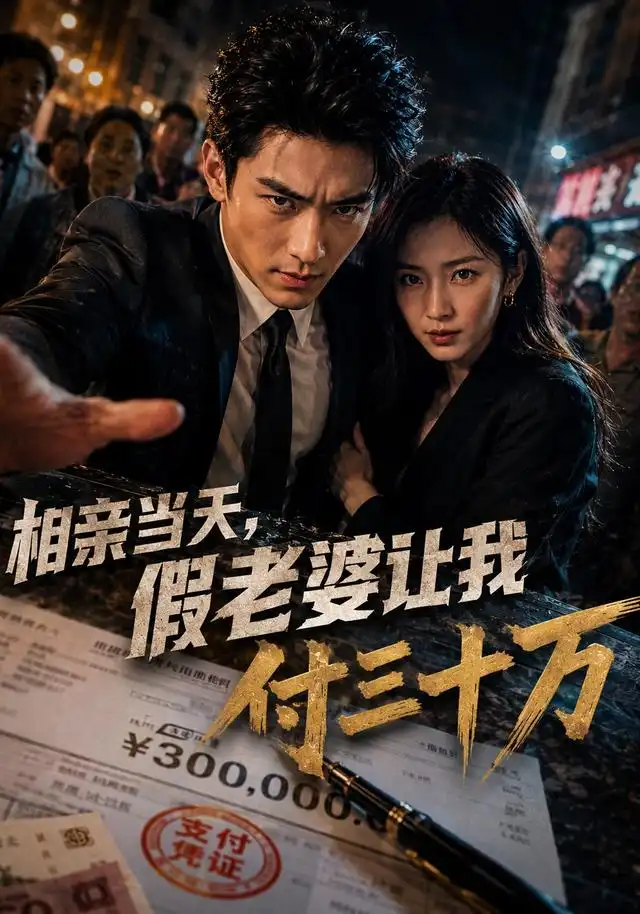 《相亲当天，假老婆让我付三十万（45集） AI短剧（夸克网盘）》短剧封面