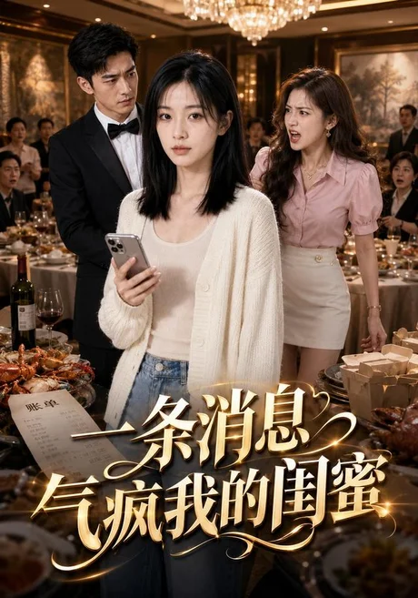 《一条消息气疯我的闺蜜(42集)AI短剧(夸克网盘)》短剧封面