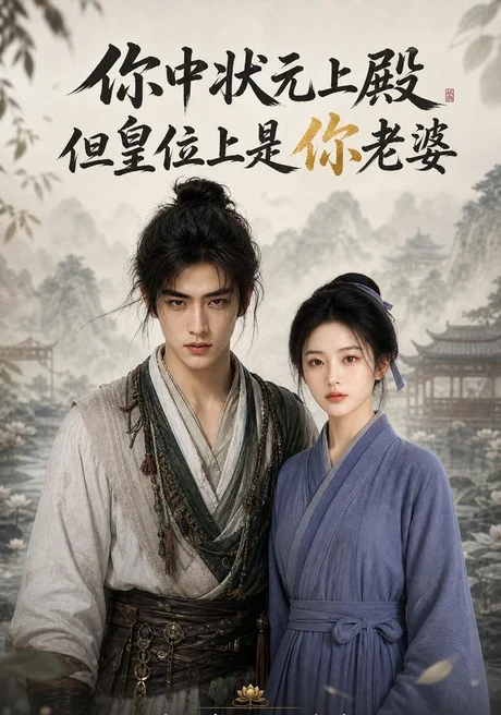 《你中状元上殿，但皇位上是你老婆（83集）Ai短剧（百度网盘）》短剧封面