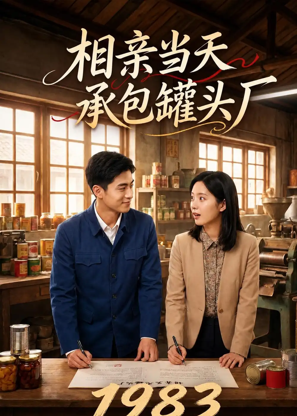 《1983：相亲当天承包罐头厂（58集）AI短剧 (2026)》短剧封面