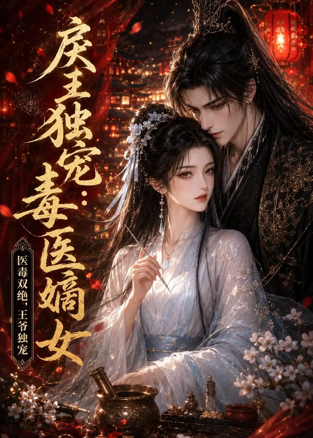 《戾王独宠：毒医嫡女（50集）（夸克网盘）》短剧封面