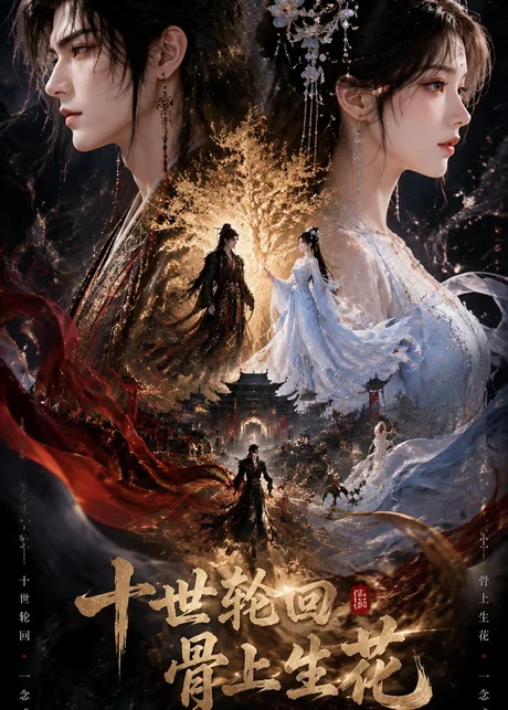 《十世轮回，骨上生花（45集）（百度网盘）》短剧封面