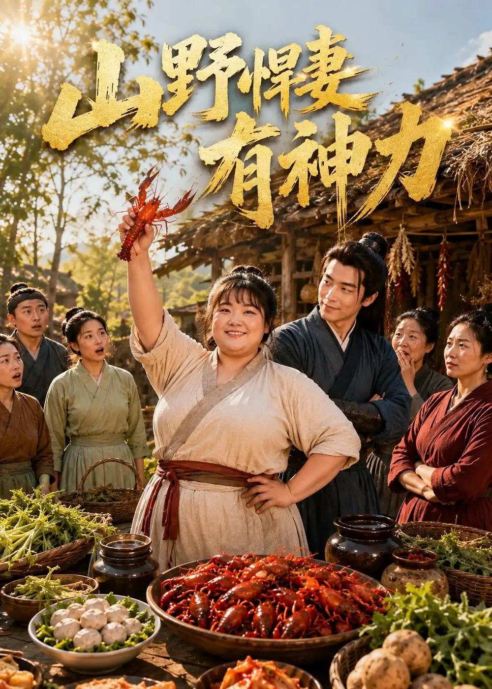 《山野悍妇有神力（83集）（夸克网盘）》短剧封面