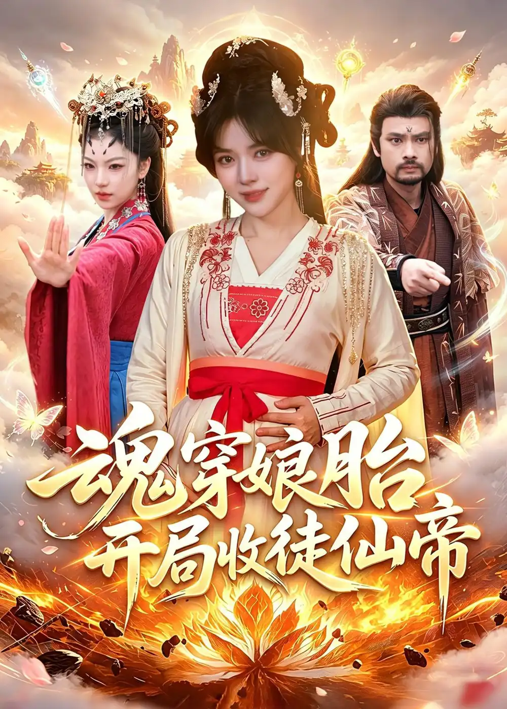 《魂穿娘胎，开局收徒仙帝（88集）李雪丹＆谢临佳》短剧封面