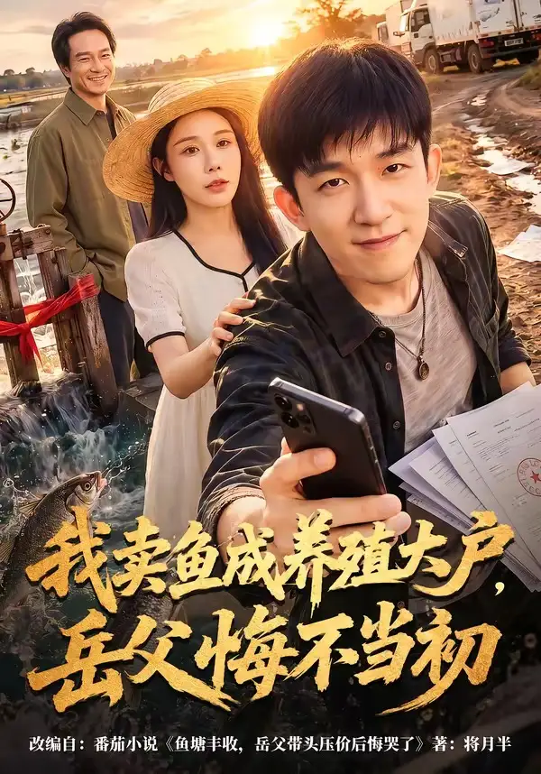 《我卖鱼成养殖大户,岳父悔不当初(60集)刘炳坤&杨景景(夸克网盘)》短剧封面