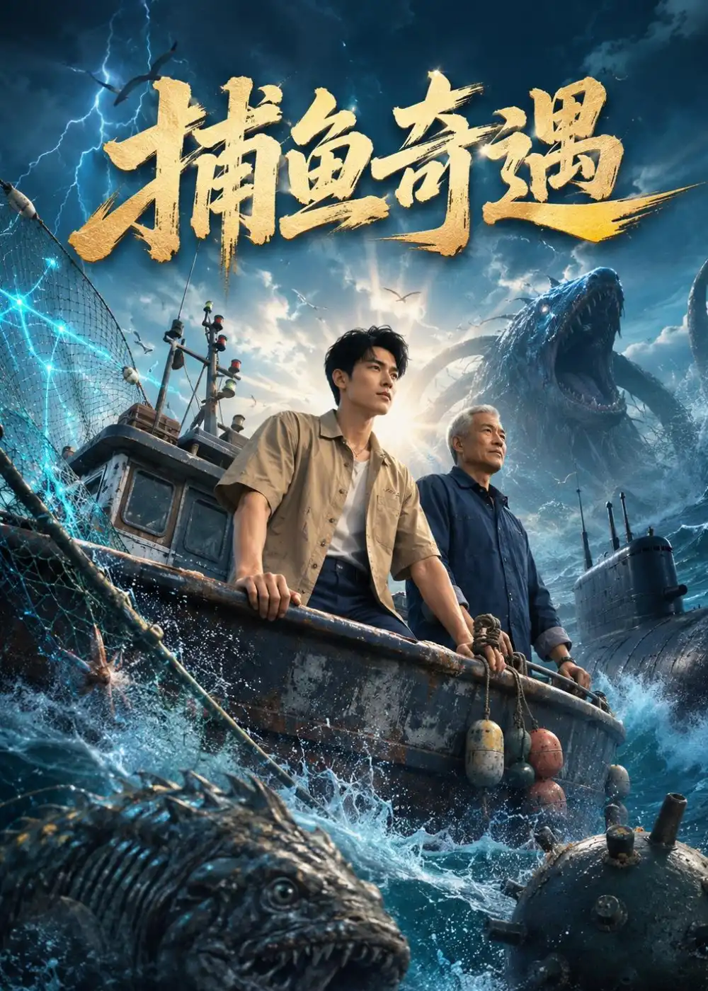 《捕鱼奇遇(62集)(夸克网盘)》短剧封面