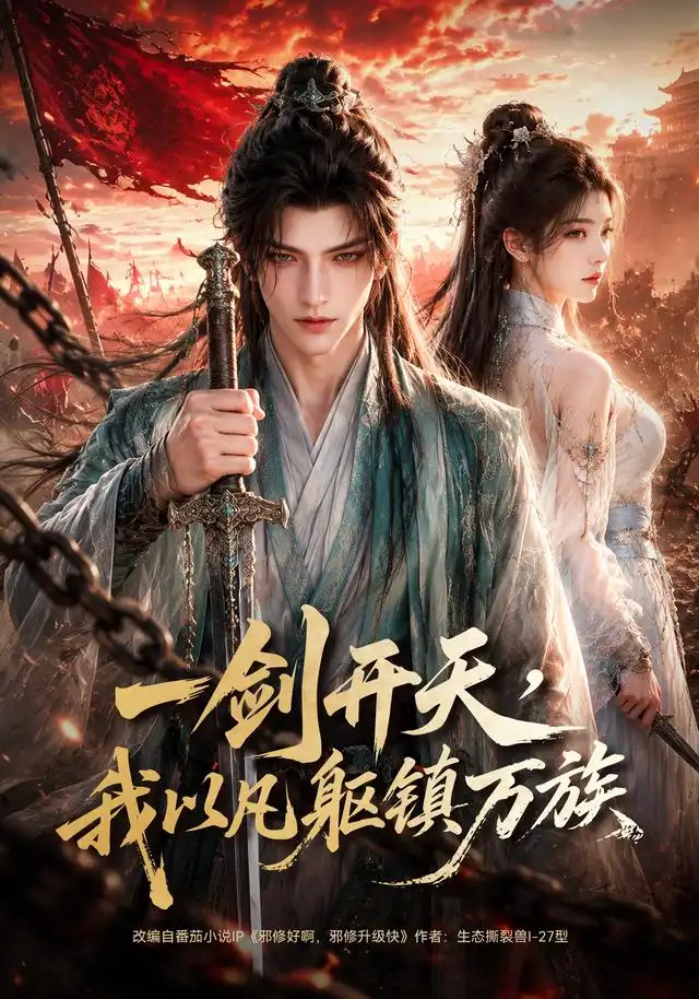 《一剑开天，我以凡躯镇万族（72集）（夸克网盘）》短剧封面