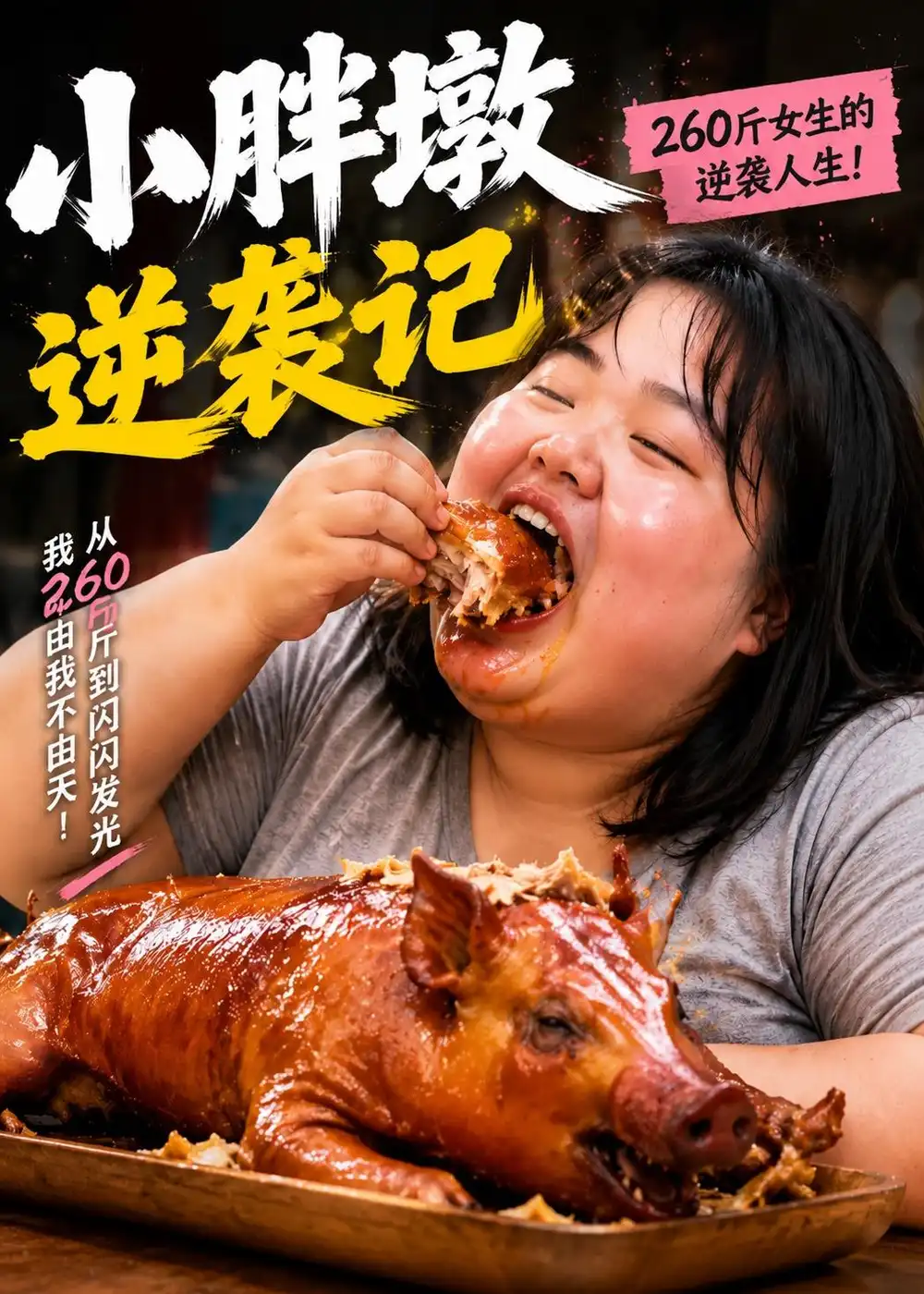 《小胖墩逆袭记（38集）AI短剧 (2026)》短剧封面