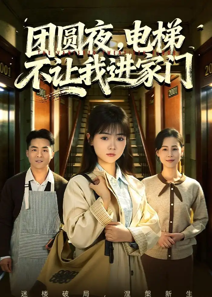 《团圆夜，电梯不让我进家门（52集）林鹿＆周舒然（夸克网盘）》短剧封面