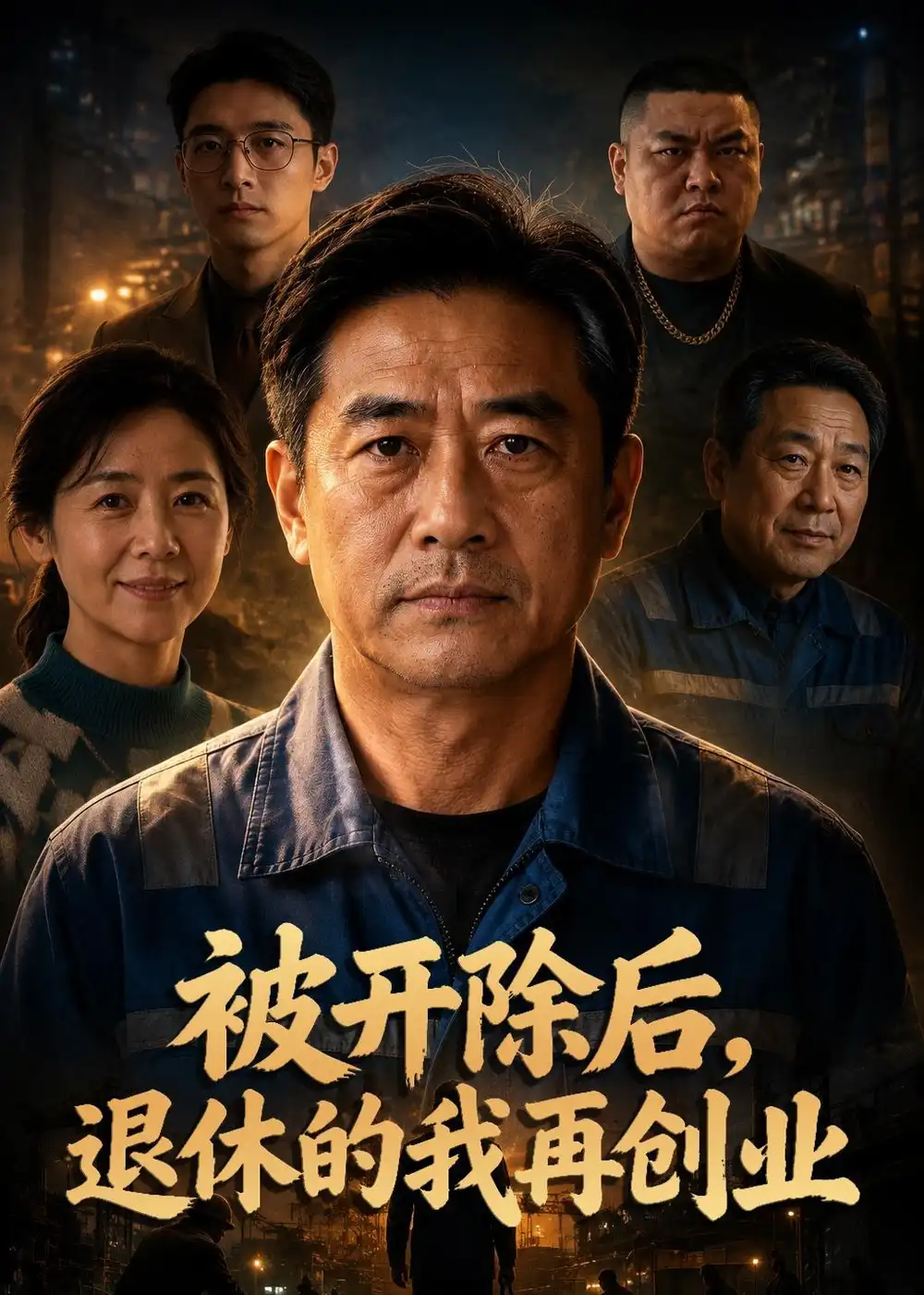 《被开除后，退休的我再创业（71集）AI短剧 (2026)》短剧封面