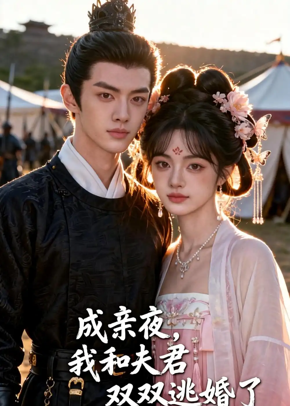 《成亲夜，我和夫君双双逃婚了（61集）（夸克网盘）》短剧封面