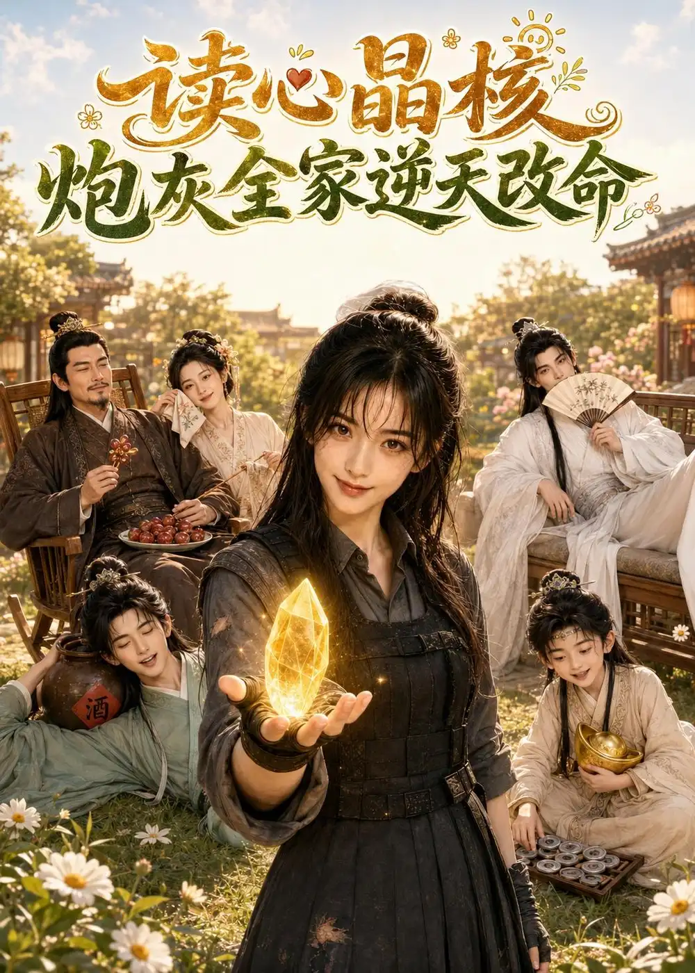 《读心晶核：炮灰全家逆天改命（60集）AI短剧》短剧封面