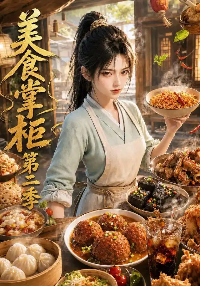 《美食掌柜第二季（122集）（夸克网盘）》短剧封面