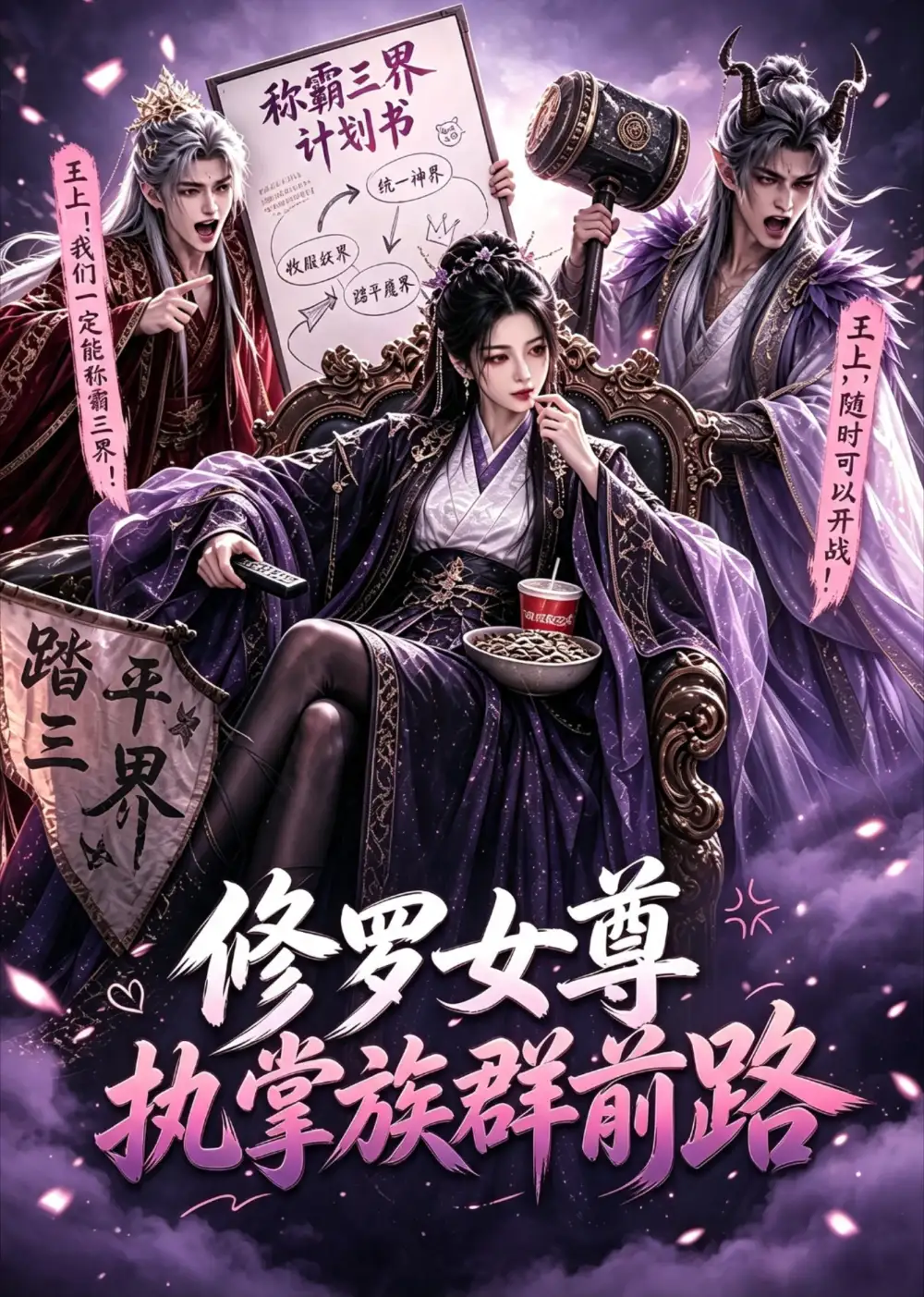 《修罗女尊执掌族群前路（20集）（夸克网盘）》短剧封面
