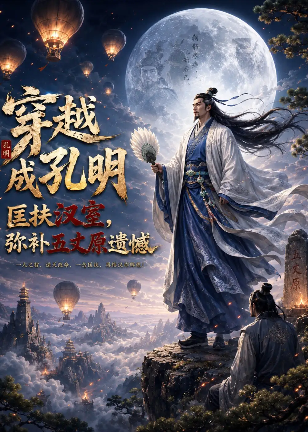 《穿越成孔明，匡扶汉室弥补五丈原遗憾（38集）AI短剧 (2026)》短剧封面