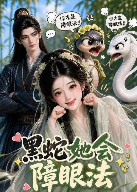 《黑蛇她会障眼法（62集）（夸克网盘）》短剧封面