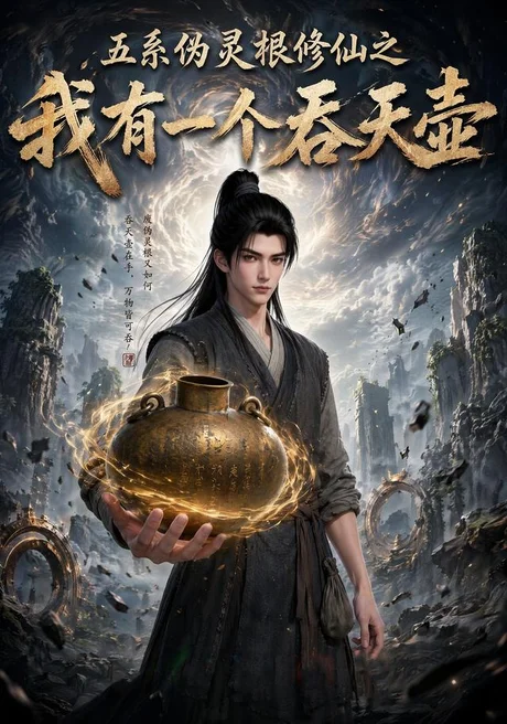 《五系伪灵根修仙之我有一个吞天壶（80集）（夸克网盘）》短剧封面