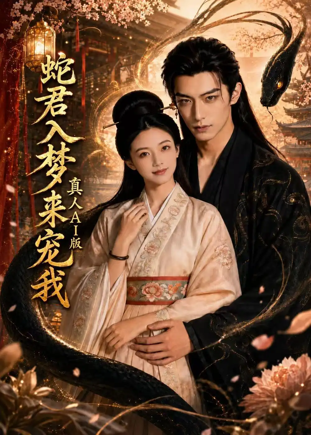 《蛇君入梦来宠我真人AI版(69集)AI短剧 (2026)》短剧封面