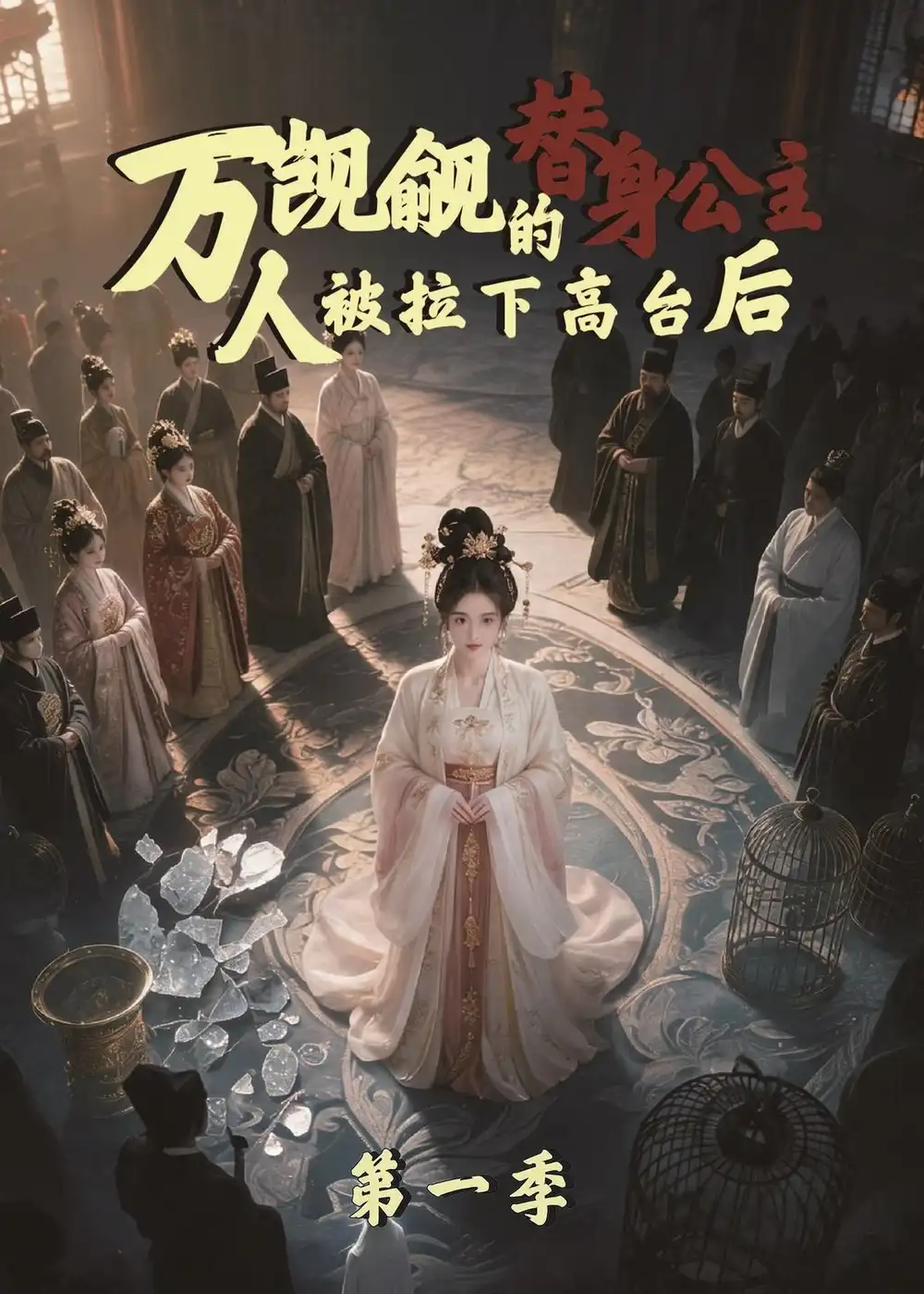 《万人觊觎的替身公主，人被拉下高台后第一季（42集）AI短剧 (2026)》短剧封面