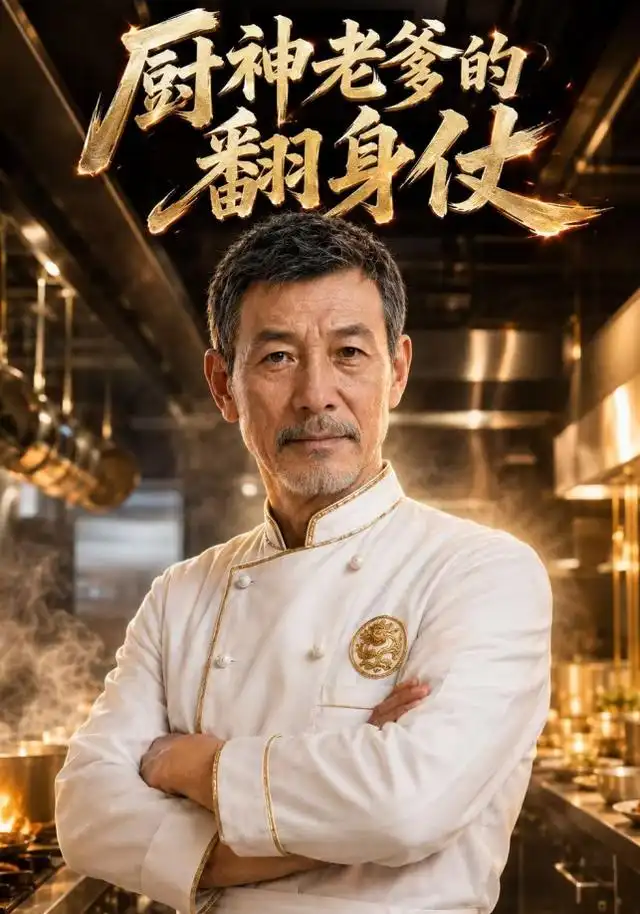 《厨神老爹的翻身仗(156集)AI短剧(夸克网盘)》短剧封面