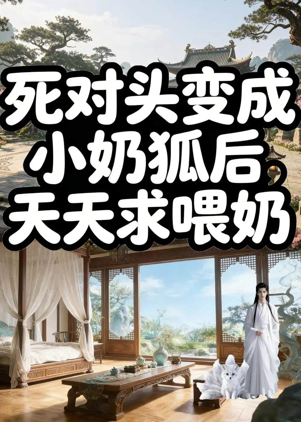《死对头变成小奶狐后，天天求喂奶（60集）AI短剧（夸克网盘）》短剧封面