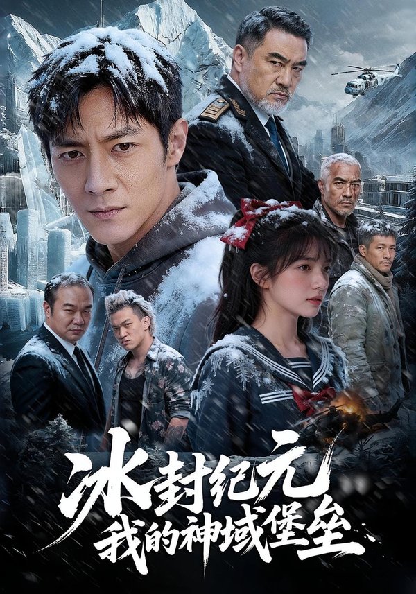 《冰封纪元，我的神域堡垒（4集）Ai短剧（百度网盘）》短剧封面