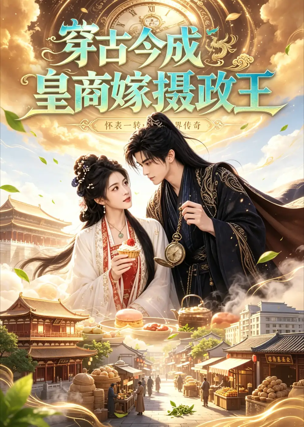 《穿古今成皇商嫁摄政王(44集)AI短剧 (2026)》短剧封面