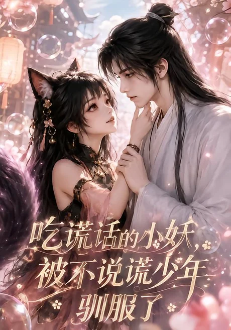 《吃谎话的小妖,被不说谎少年驯服了(60集)(夸克网盘)》短剧封面