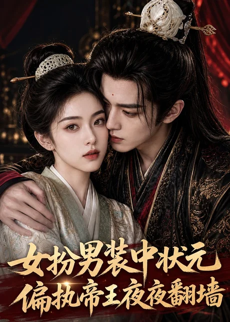 《女扮男装中状元，偏执帝夜夜翻墙（77集）（夸克网盘）》短剧封面