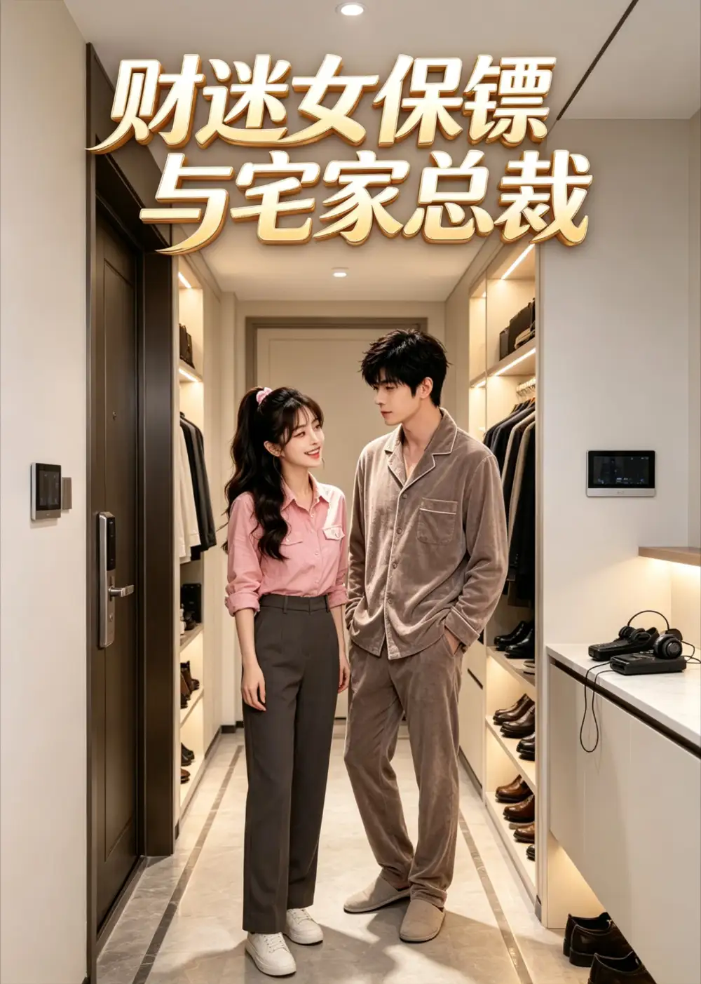 《财迷女保镖与宅家总裁（70集）（夸克网盘）》短剧封面
