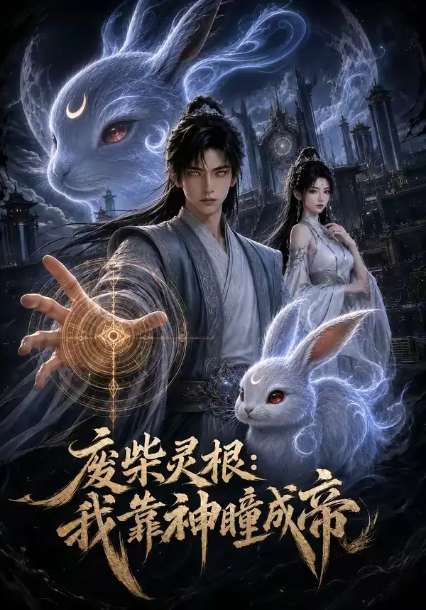 《废柴灵根:我靠神瞳成帝(45集)AI短剧 (2026)》短剧封面