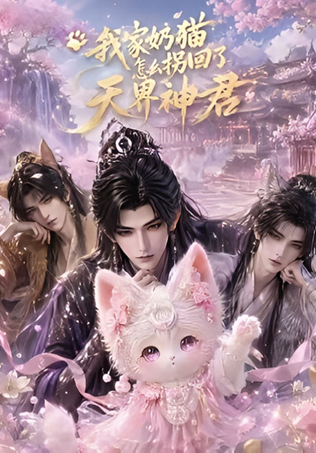 《我家奶猫怎么拐回了天界神君（68集）AI短剧 (2026)》短剧封面