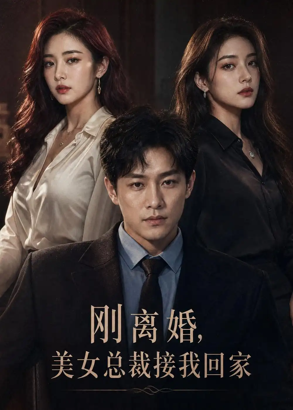 《刚离婚,美女总裁接我回家(40集)AI短剧 (2026)》短剧封面