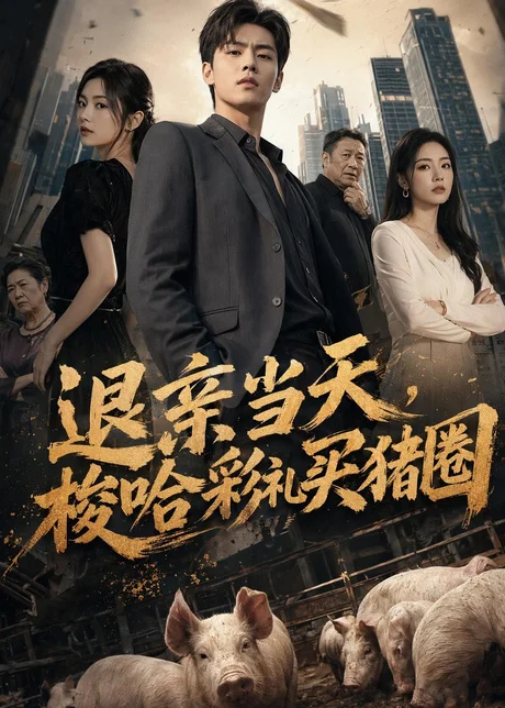 《退亲当天，梭哈彩礼买猪圈（43集）AI短剧（百度网盘）》短剧封面