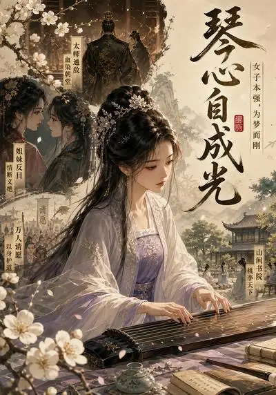 《琴心自成光（21集）AI短剧 (2026)》短剧封面