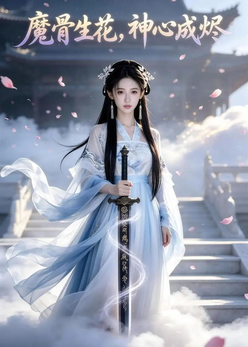 《魔骨生花,神心成烬(29集)AI短剧(夸克网盘)》短剧封面