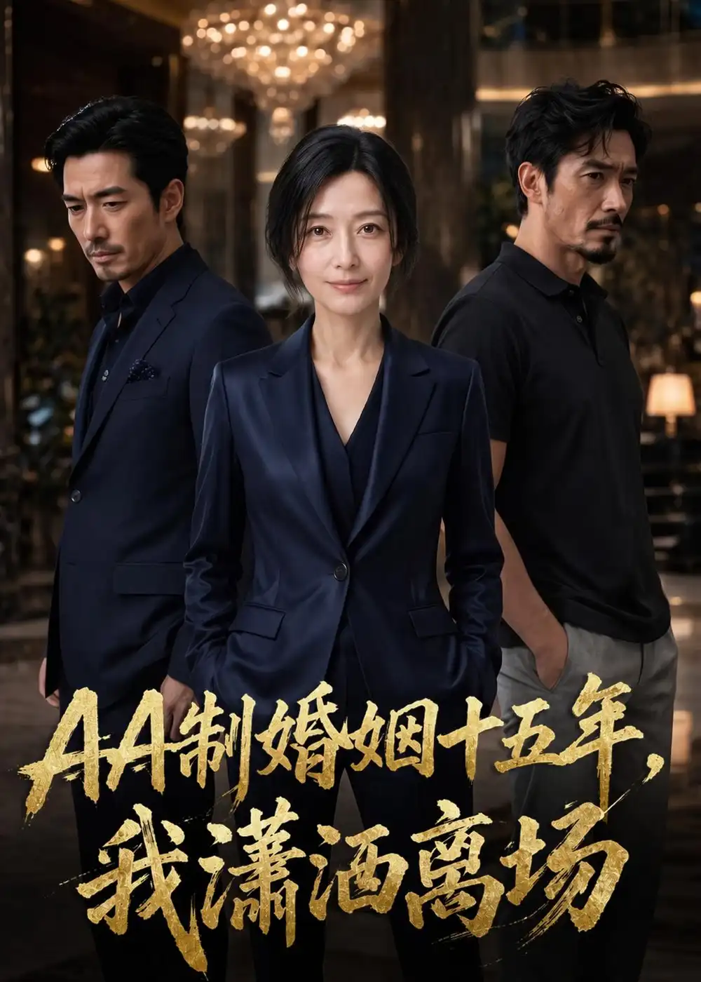 《AA制婚姻十五年，我潇洒离场（55集）AI短剧 (2026)》短剧封面