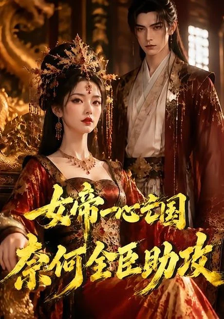 《女帝一心亡国，奈何全臣助攻（80集）（夸克网盘）》短剧封面