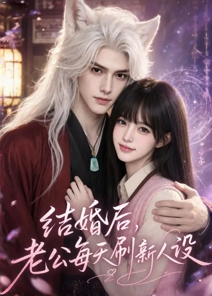 《结婚后，老公每天刷新人设（45集）AI短剧 (2026)》短剧封面