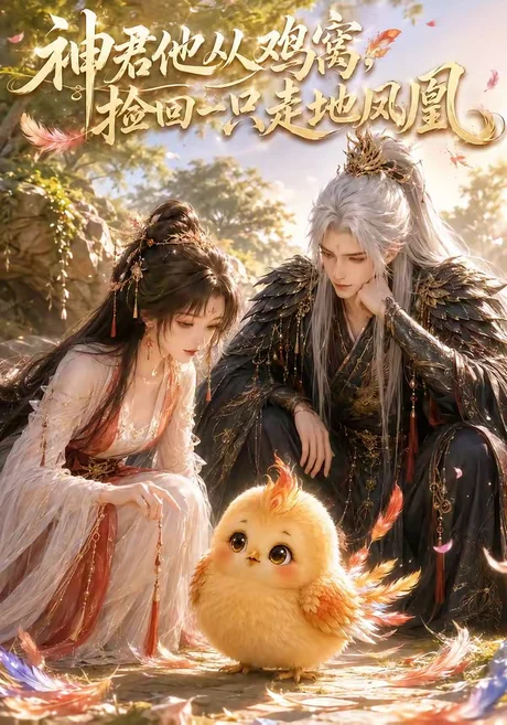 《神君他从鸡窝,捡回一只走地凤凰(40集)(夸克网盘)》短剧封面