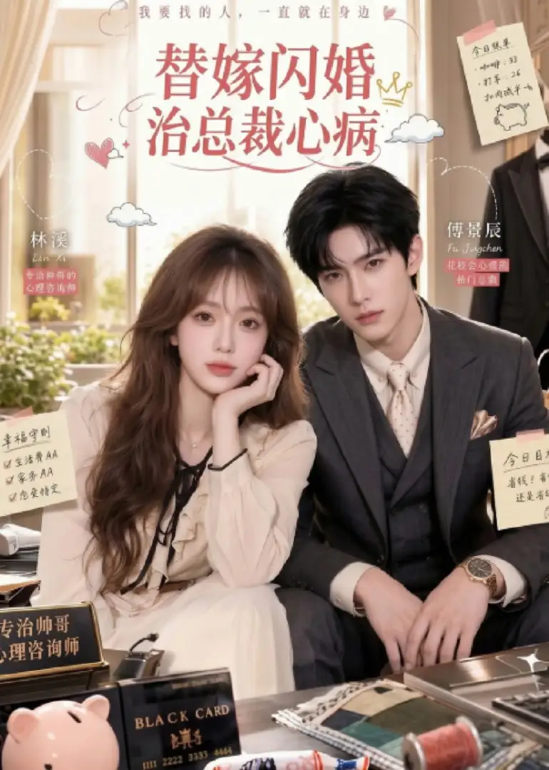 《替嫁闪婚治总裁心病（55集）AI短剧 (2026)》短剧封面