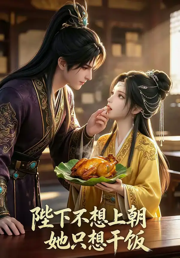 《陛下不想上朝，她只想干饭（30集）（夸克网盘）》短剧封面