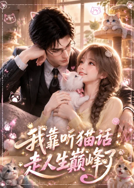 《我靠听猫话走人生巅峰了（58集）（夸克网盘）》短剧封面