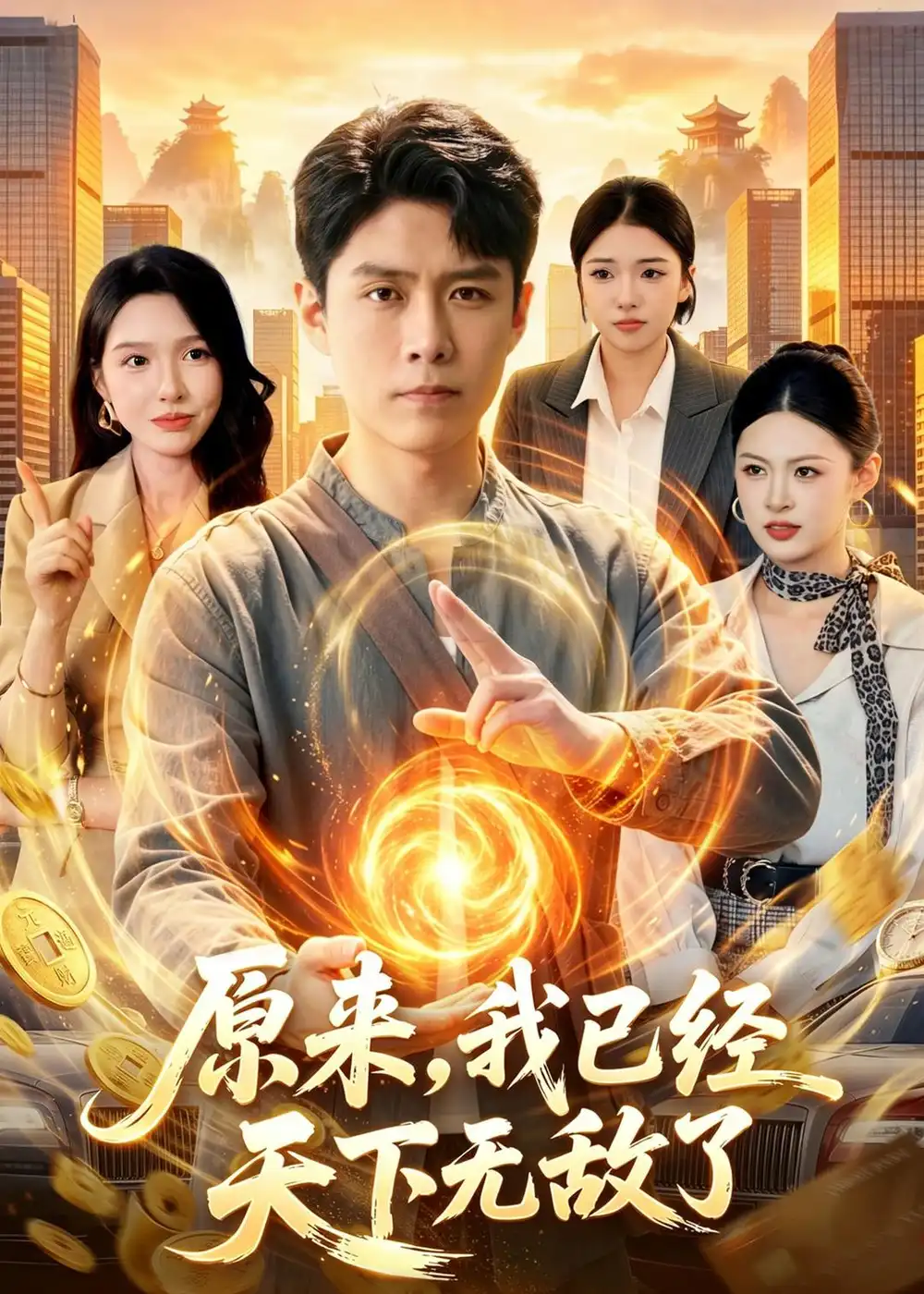 《原来，我已经天下无敌了（108集）韩雨轩＆刘金妍 (2026)》短剧封面